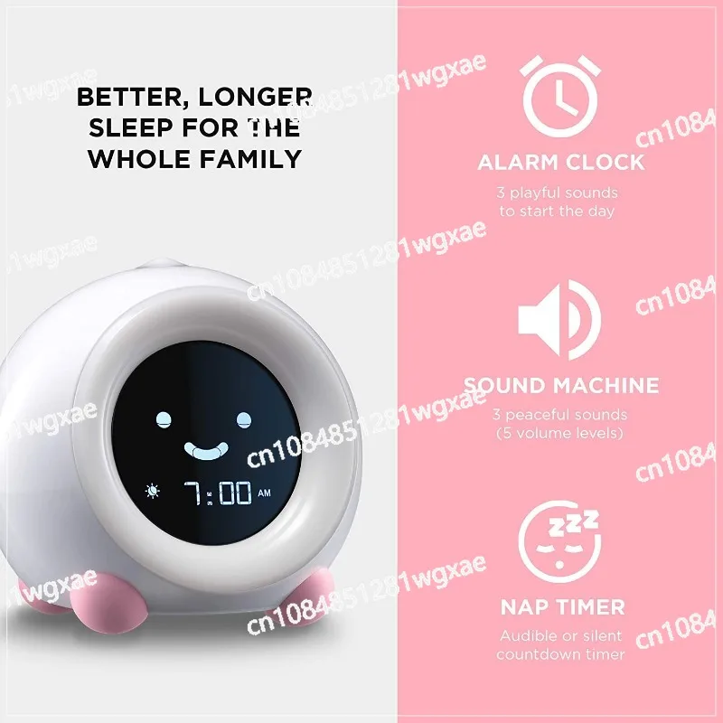 Alarm Clock, Children's Room, Night Smart Home Light, Sleep Sounder