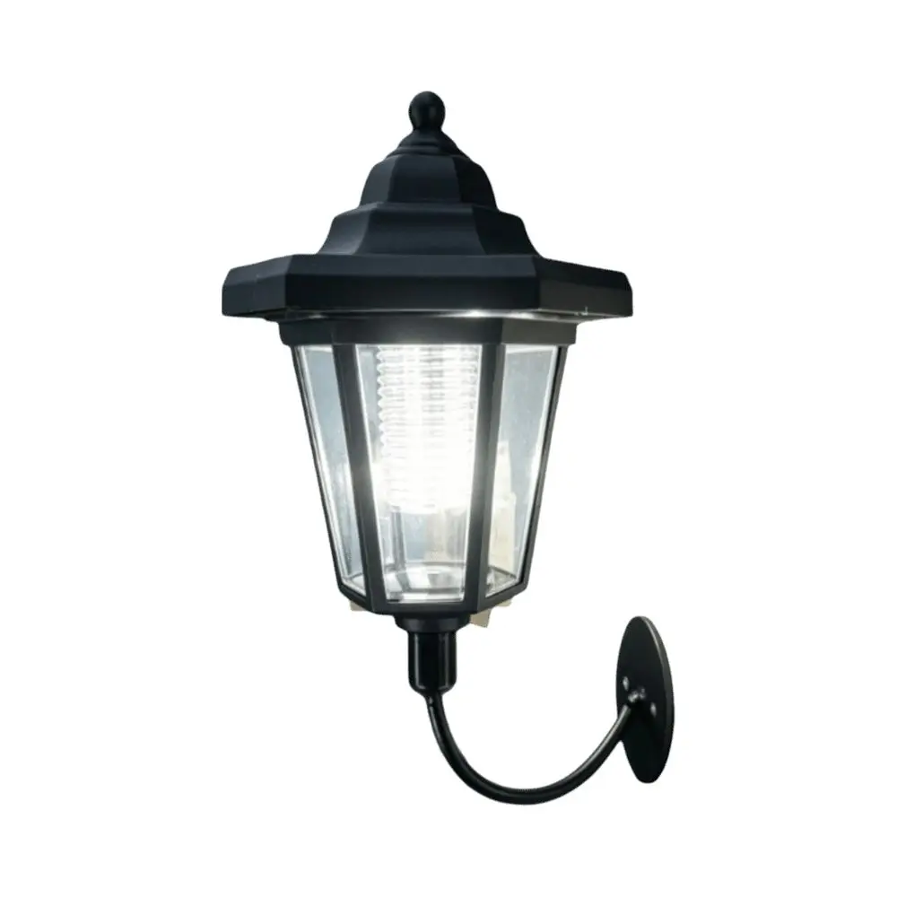 Waterproof Solar Wall Light Solar Energy IP65 Hexagonal Wall Light Outdoor Rated Hexagon Shape Wall Sconce Yard Light
