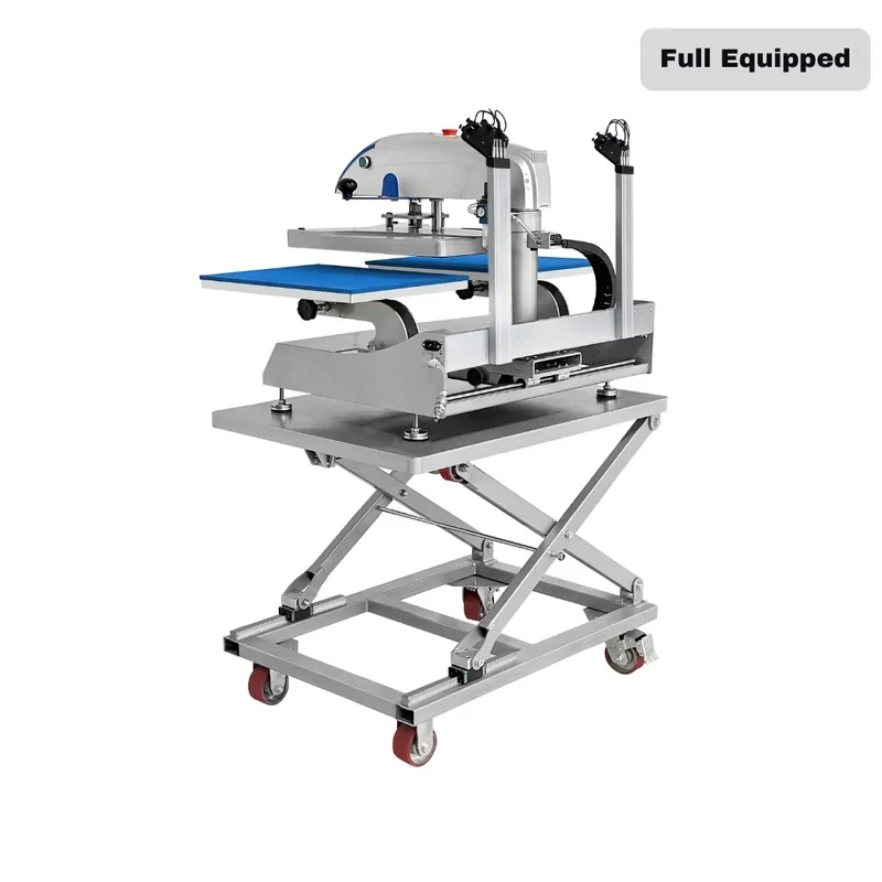 16x20 Pneumatic Heat Transfer Machin Dual Station 40x50cm Tshirt Sublimation Printing Heat Press With Plate Type Usage