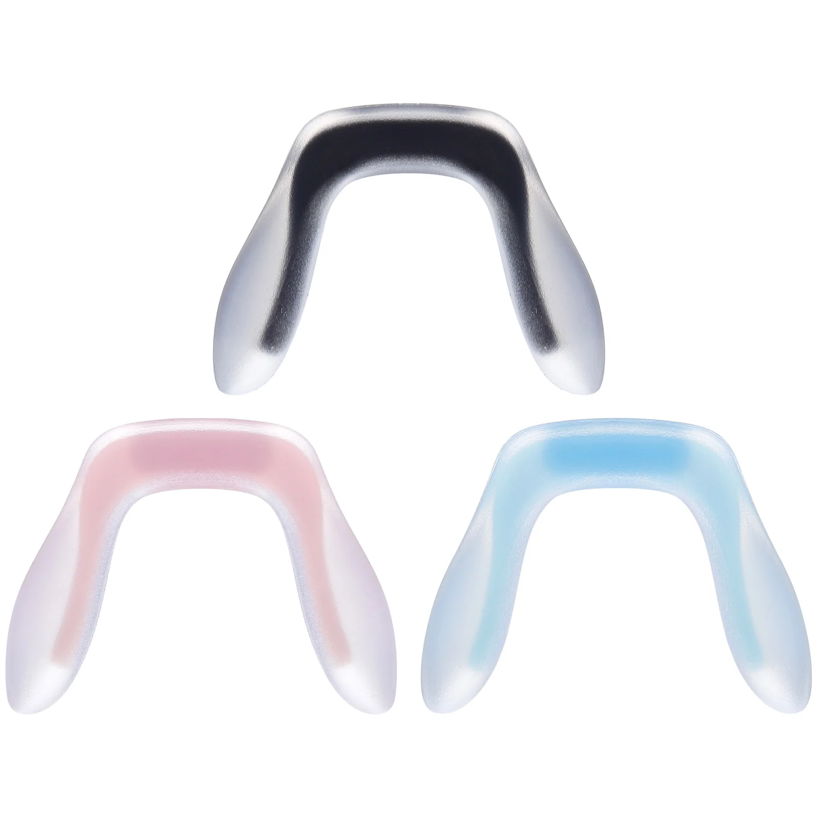 

3PCS Black Medium Size Soft Silicone Nose Pads for Glasses Eyewear Comfortable Anti Slip Fit Plastic Frames