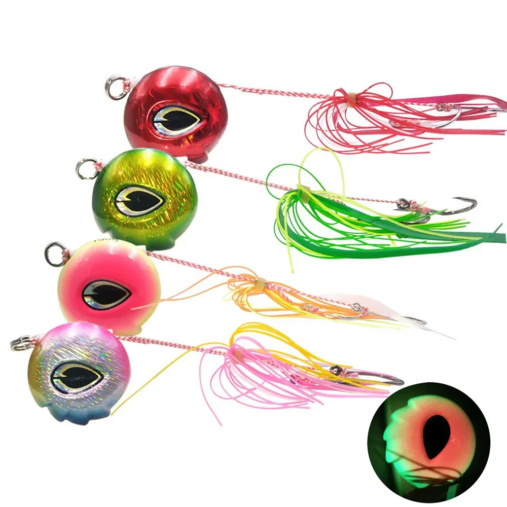 Lumious Madai Fishing Anglers 40g60g80g100g120g150g180g200g Metal Inchiku Jigs Head Kabura Pesca Slider Snapper Jigging Lure