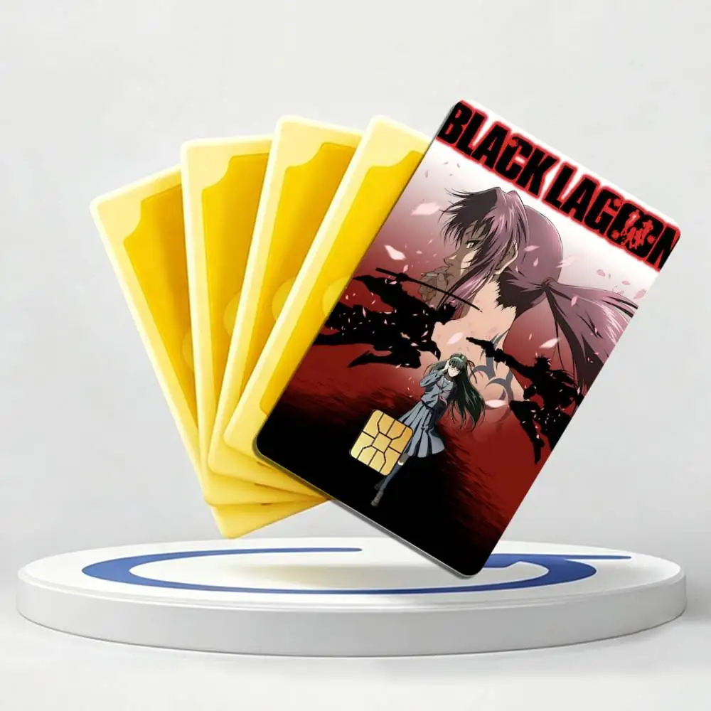 Rebecca Lee Manga B-Black Lagoon Card Stickers for Bank Access Protective Waterproof Film Cover Sticker Gift