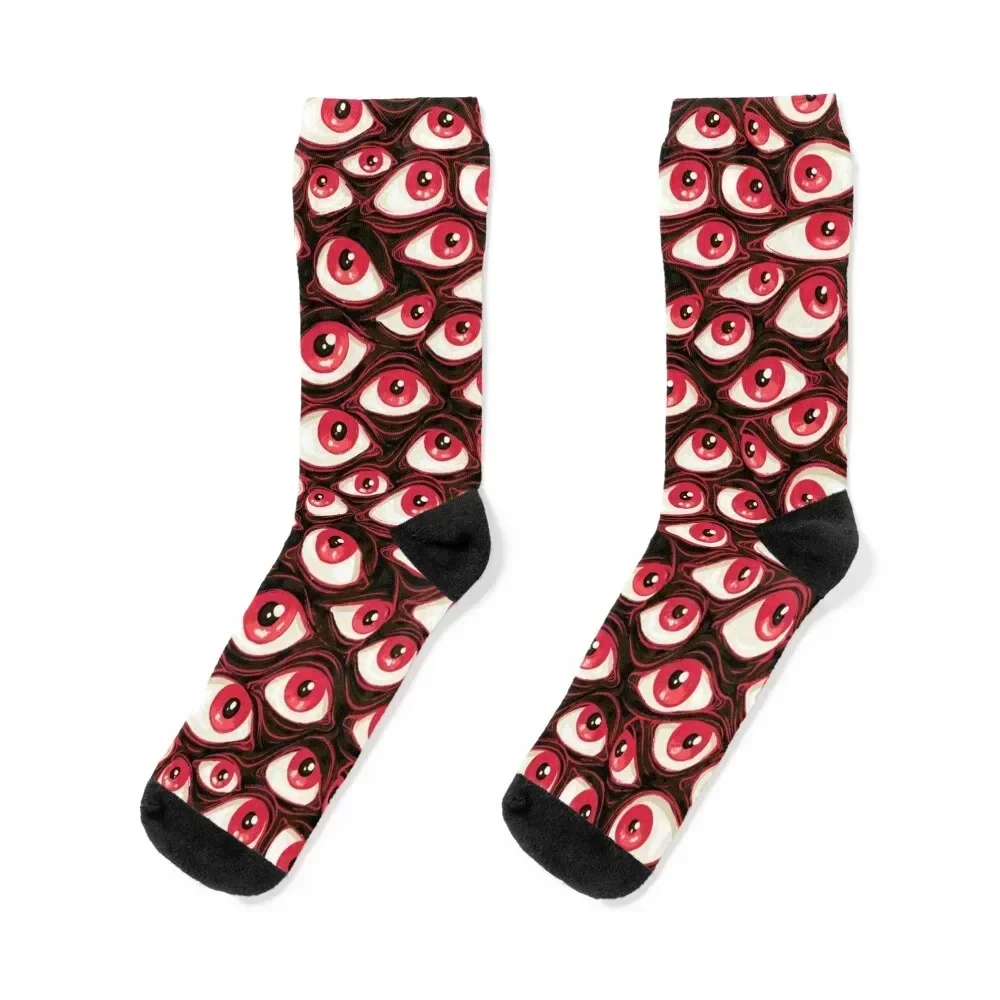 

Wall of Eyes in Black Socks funny sock Stockings compression japanese fashion men cotton high quality Girl'S Socks Men's