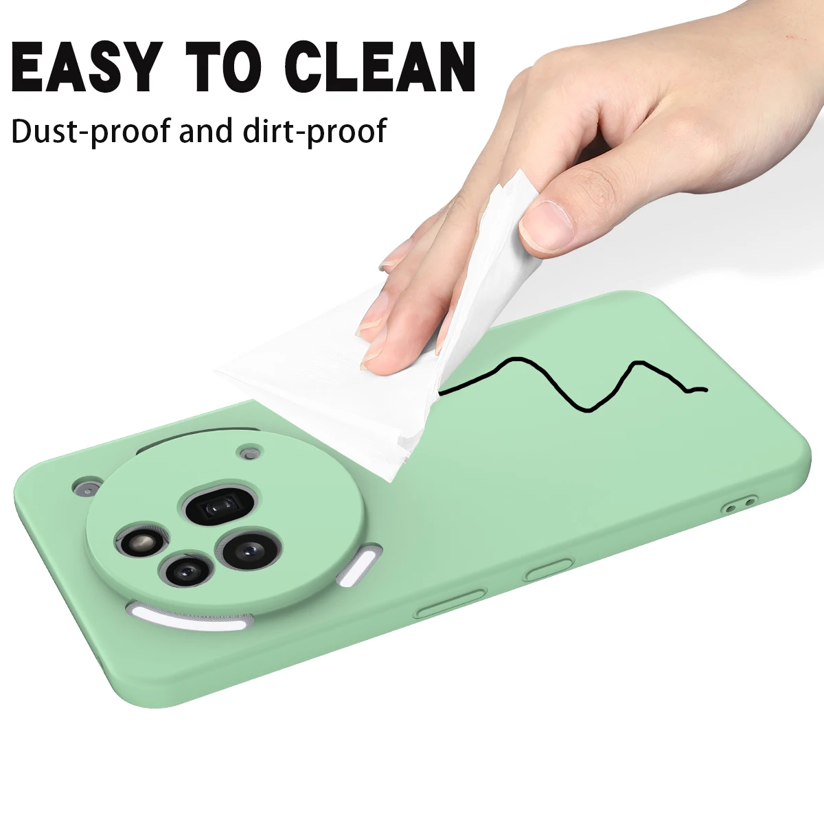 아무것도 전화 3A 프로에 대한 실리콘 케이스 아무것도 전화 3A 프로 충격 방지 범퍼에 대한 피부 느낌의 초박형 소프트 안티 가을 커버