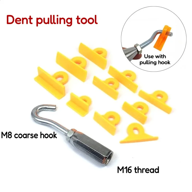 

M8 coarse hook M16 thread Precisions Alloy Steel Dents Repair Hook Pulling Pad For Auto Body Restoration