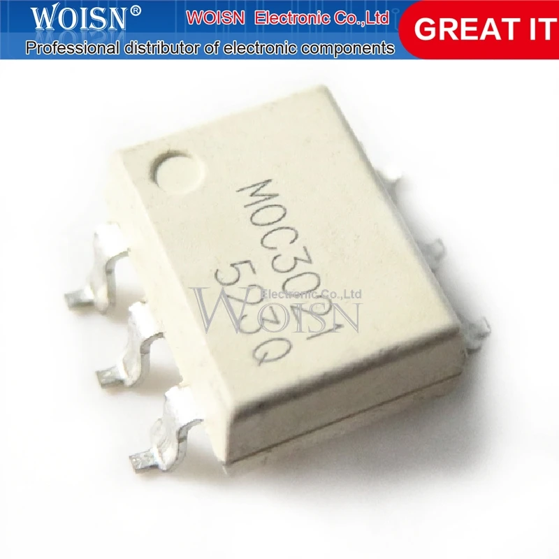 10PCS MOC3021 3021 SMD-6