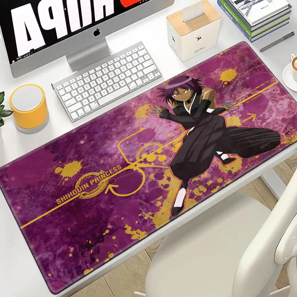 Bleach Yoruichi Fashion Big Mouse Pad Large Anime Desk Mat Luxury Desktop Cartoon Gaming Gamer Keyboard Office Computer Cushion