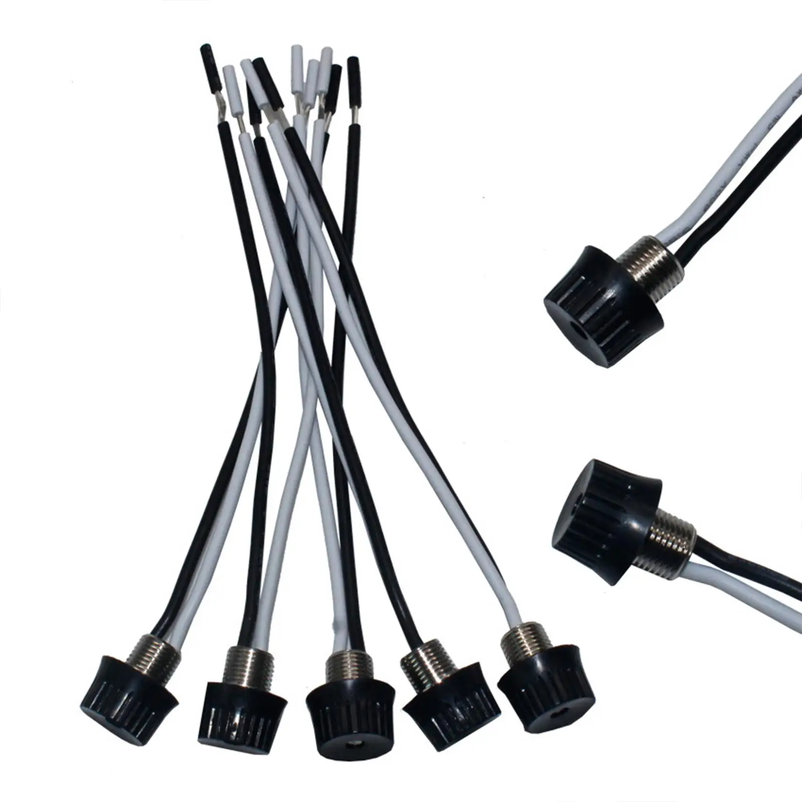 5Pcs Rotary Light Switch 1.5A 250V 3A 125V Replacement 3/8 Inch Thread for Lamp