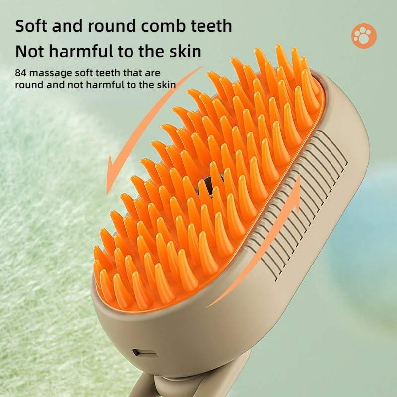 Cat Dog Steamy Brush Steam Brush Electric Sprayer for Massage Pet Grooming Tool Shedding 3 In 1 Electric Sprays Massage Combs