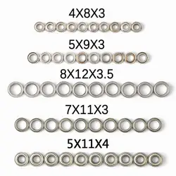 Roulement à billes pour jouets de voiture RC, Wltoys 3.5 A959, pièces 1/12 12428 0092, 5x11x4mm, 9x5x3mm, 8x12x0093mm, 7x11x3mm, 0094, 10 pièces 0095