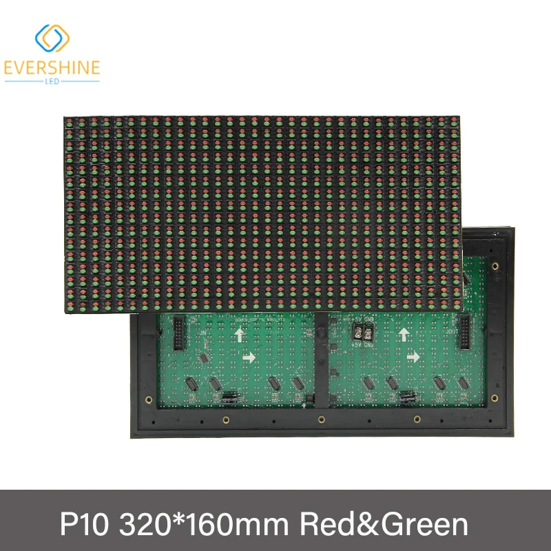 Verkehrsbildschirm P10 DIP Outdoor Modul Rot & Grün Doppel Farbe 320*160mm Matrix Modul Bildschirm Aliexpress Online Shop