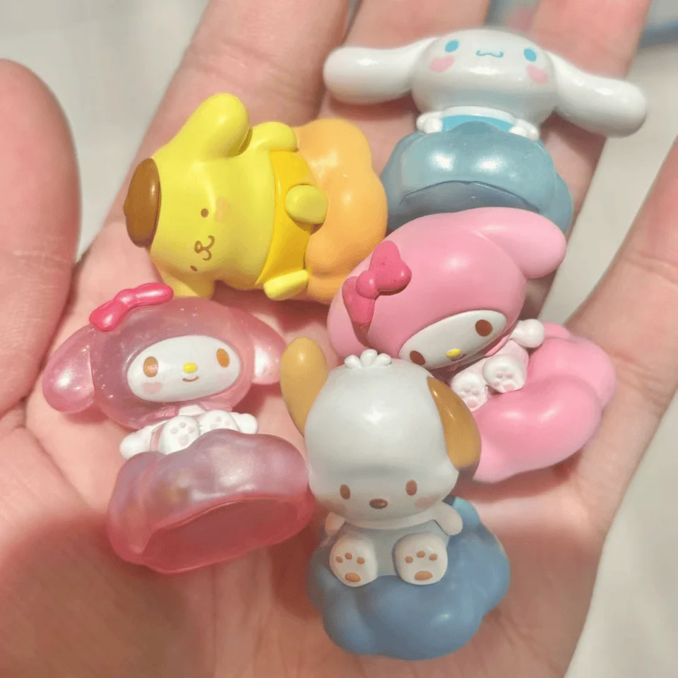 

Sanrio Angel Baby милые фасоли Pompompurin Pochacco Hello Kitty слепая сумка подарки игрушка модель аниме фигурки коллекционные украшения