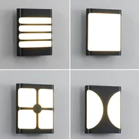 Modern Outdoor LED Wall Lamp Waterproof IP65 Garden Aisle Balcony Entryway Wall Sconce Home Decoratioan Light Fixture Luster