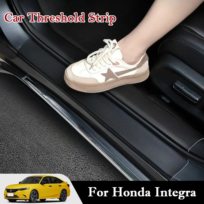 For Honda Integra 2022-2025 Car Threshold Strip Protective Stickers Door Trunk Scratch Trampling Resistant Interior Stickers