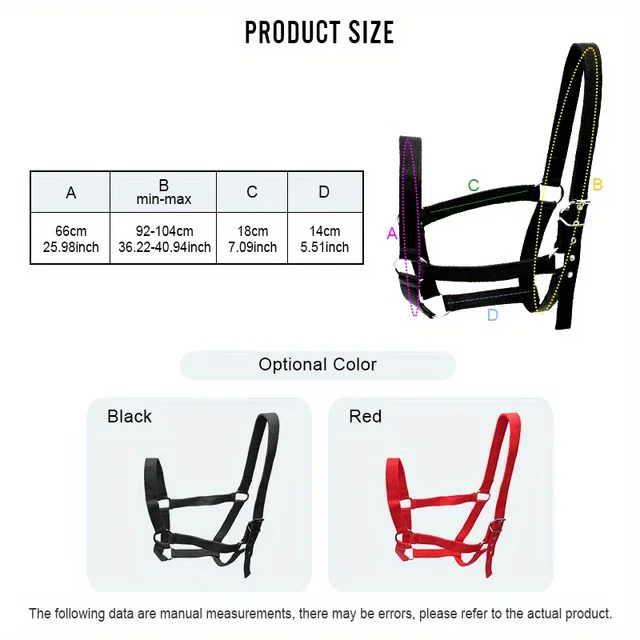Professional Adjustable Horse Halter Equestrian Bridle Headcollar Ideal for Horse Training and Outdoor Riding 2 Professional Adjustable Horse Halter Equestrian Bridle Headcollar Ideal for Horse Training and Outdoor Riding 2