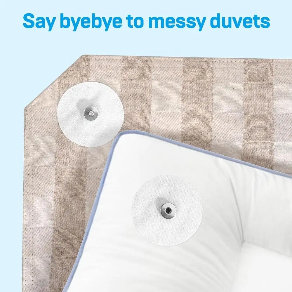 New Duvet Cover Snaps Clips 16 Pcs Metal Snaps Buckle Inside Duvet Iron on Fasteners Corner Keepers Holds Clip in Place