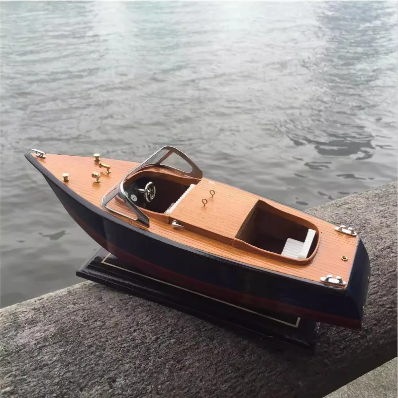 Wooden Boat Yacht Model, Handicraft Ship Model, Office Decoration, Smooth Sailing, Ship Decoration