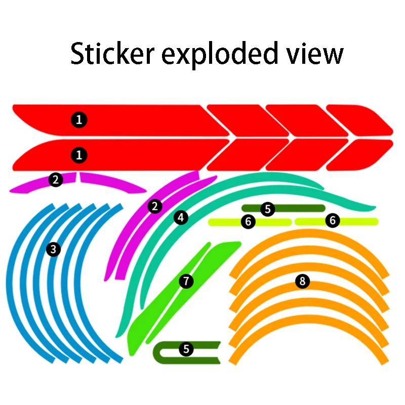 1 Set Reflective Stickers Scooter Full Set Stickers for Ninebot MAX G30 Kickscooter Foldable Stickers(Yellow)