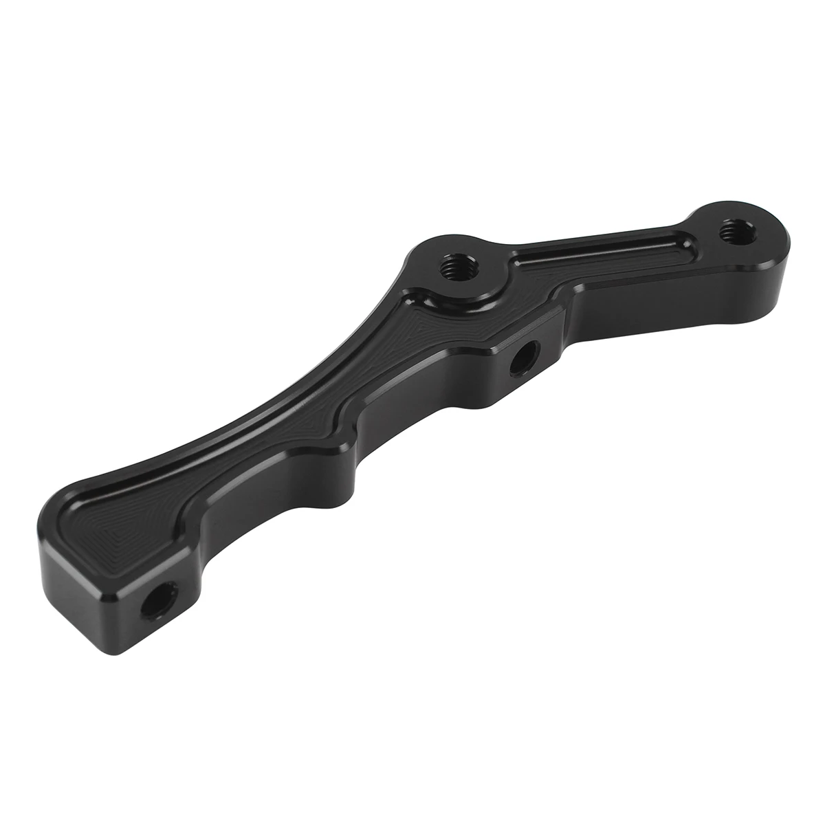 Black CNC Radial Front Brake Caliper Bracket Mount For Harley Touring Dyna Softail Sportster Fit 11.5
