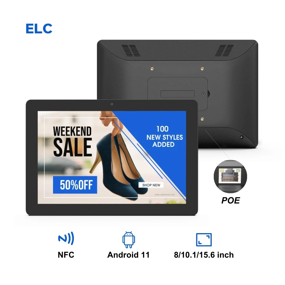 sell like hot cakesWall Mount 10.1 Inch RK3568 Vesa Touch Screen Poe Mountable Android 11 Tablet With Wifi Rj45 Ethernet Port