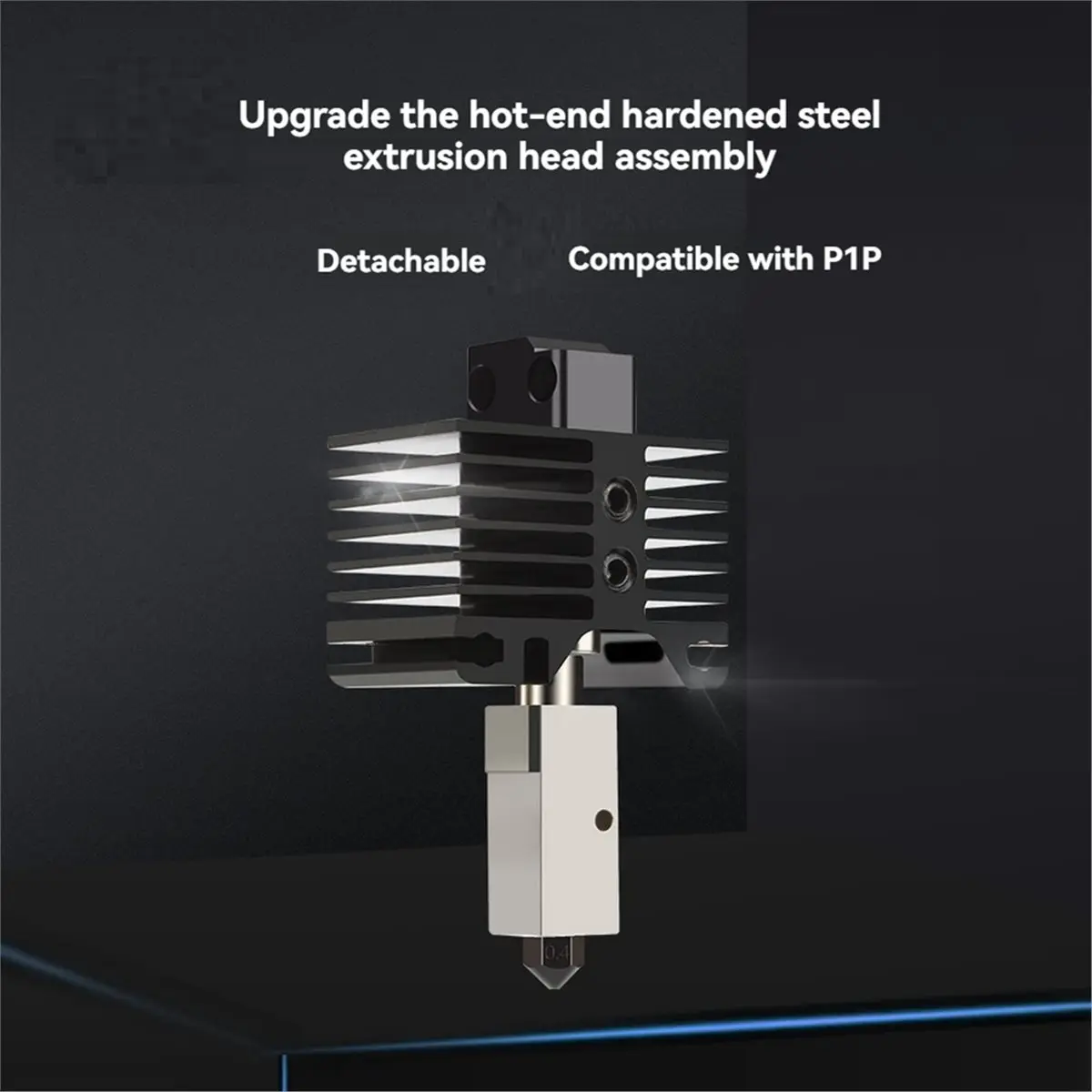 

BOFF For Bambu Lab P1P P1S Hotend with Fan Print Head Complete Hotend Upgrade Hot End P1S Accessories 3D Printing Parts