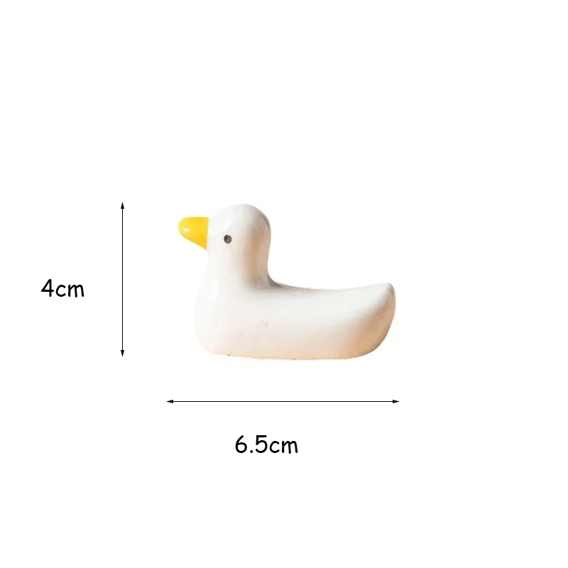 1-3PCS Duck Shape Ceramic Chopsticks Holder Spoon Rest Holders Fork Spatula Rack Shelf  Storage Organizer Kitchen Accessories