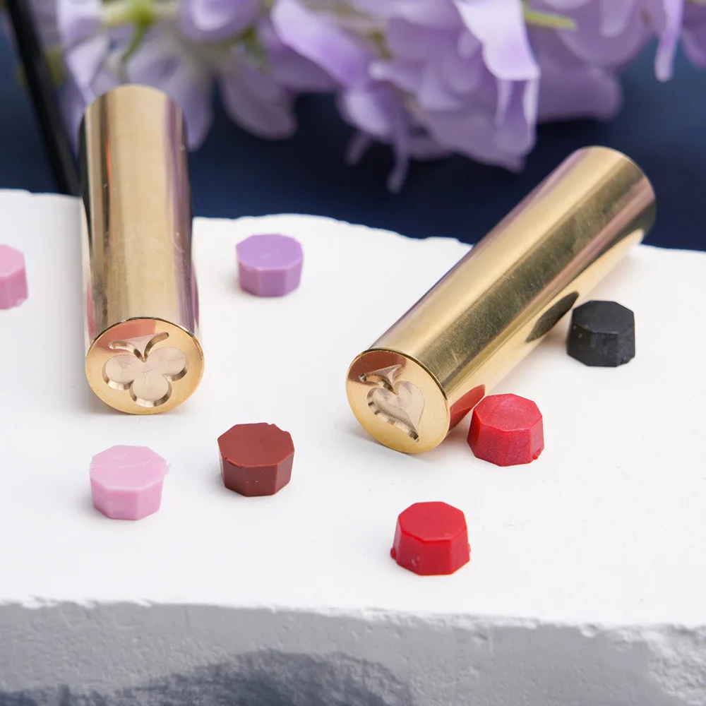 المجرف/القلب/الماس/نادي ختم من الشمع Stamps 1.5 سنتيمتر عمود صغير النحاس بندقية Diy بها بنفسك المغلف ورقة بطاقة ديكور هدية صندوق حزمة التفاف