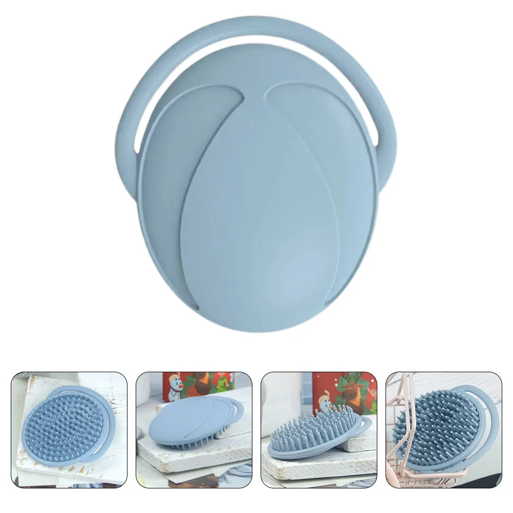 أداة استحمام لفرشاة الشامبو، مدلك فروة الرأس، لطيف للشعر الرطب والجاف، يعزز الدورة الدموية ولا تهيج #4