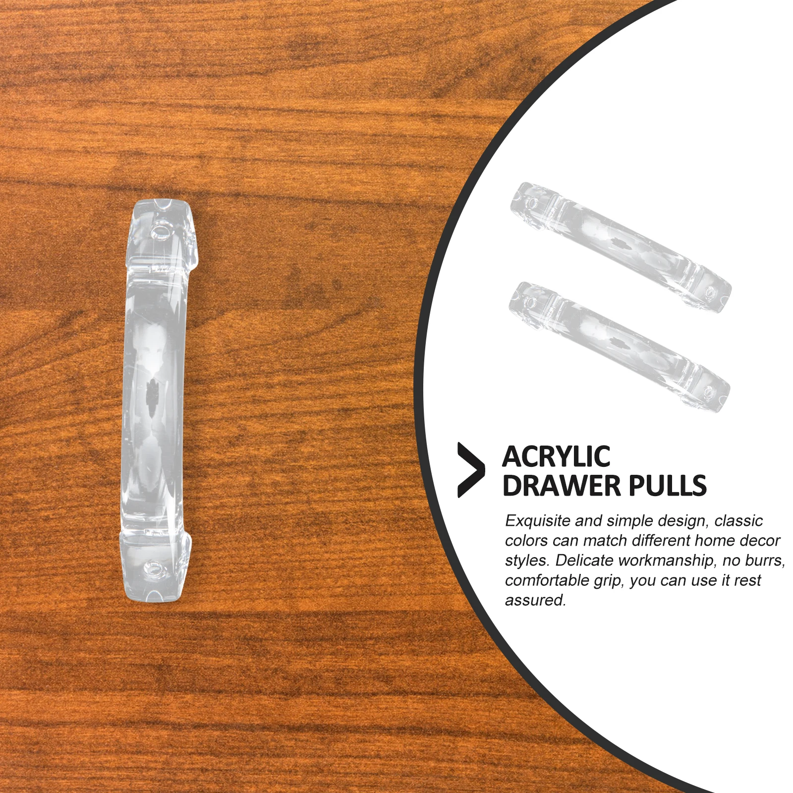 

8 pcs Arch Exterior Wardrobe Knob les Large Crystal Cabinet Door Pulls Drawer Knobs Acrylic Furniture Hardware Durable