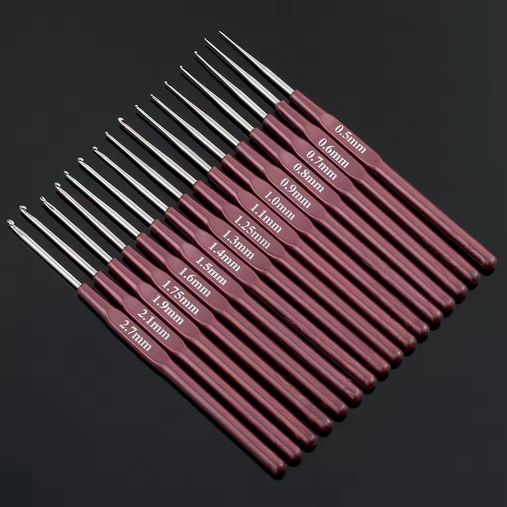 1Pc Mix 0.5mm-2.7mm Crochet Hook Small Size Knitting Needles DIY Yarn Weave Lace Crochet Hooks Sewing Tools for Dolls Clothes