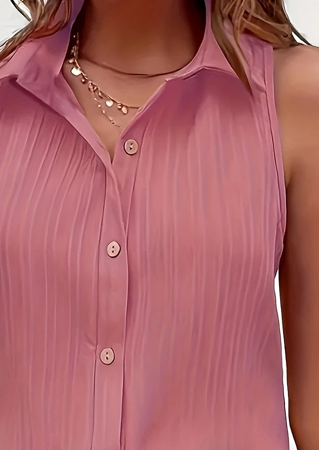 حجم كبير 1XL-5XL الصيف المرأة أنيقة أكمام بلون قميص أعلى المرأة قمة الموضة الملابس قميص #4