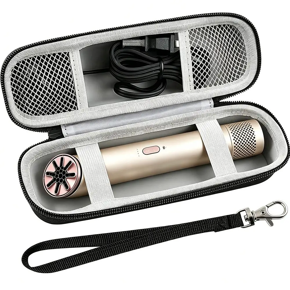 Anti-Fall Water-Resistant Travel Pouch for Dyson Hush Jet Mini Cool Soft Velvet Fabric Portable Storage Case