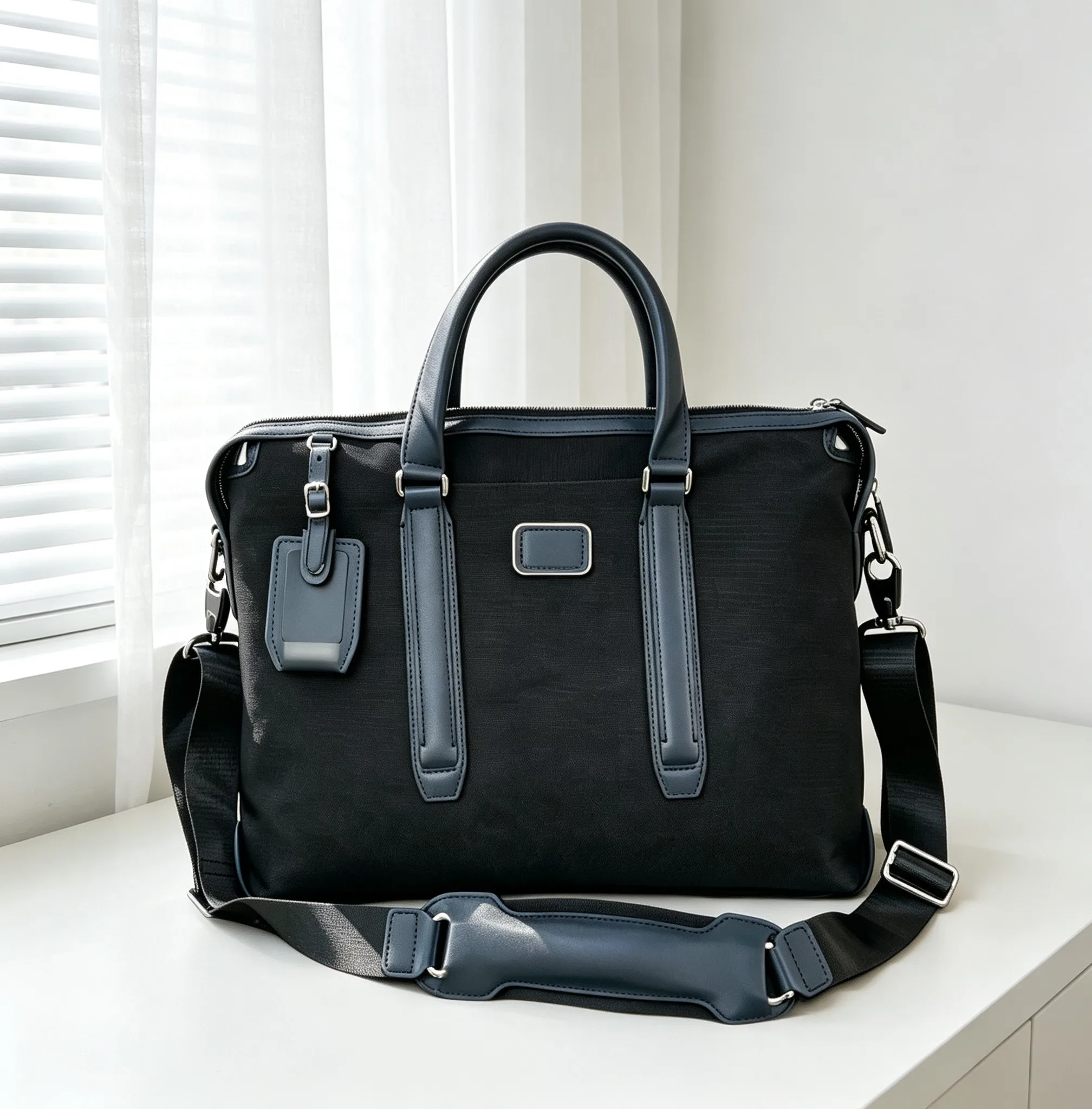 Stylish Ballistic Nylon Men’s Briefcase, Hand‑Carry Crossbody Shoulder Bag for Business & Travel