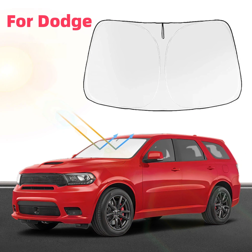 

Car Windshield Sun Shade Covers Visors Auto Front Window Sunscreen Parasol Coche For Dodge Durango SRT 2020 2021-2024 Sunshade