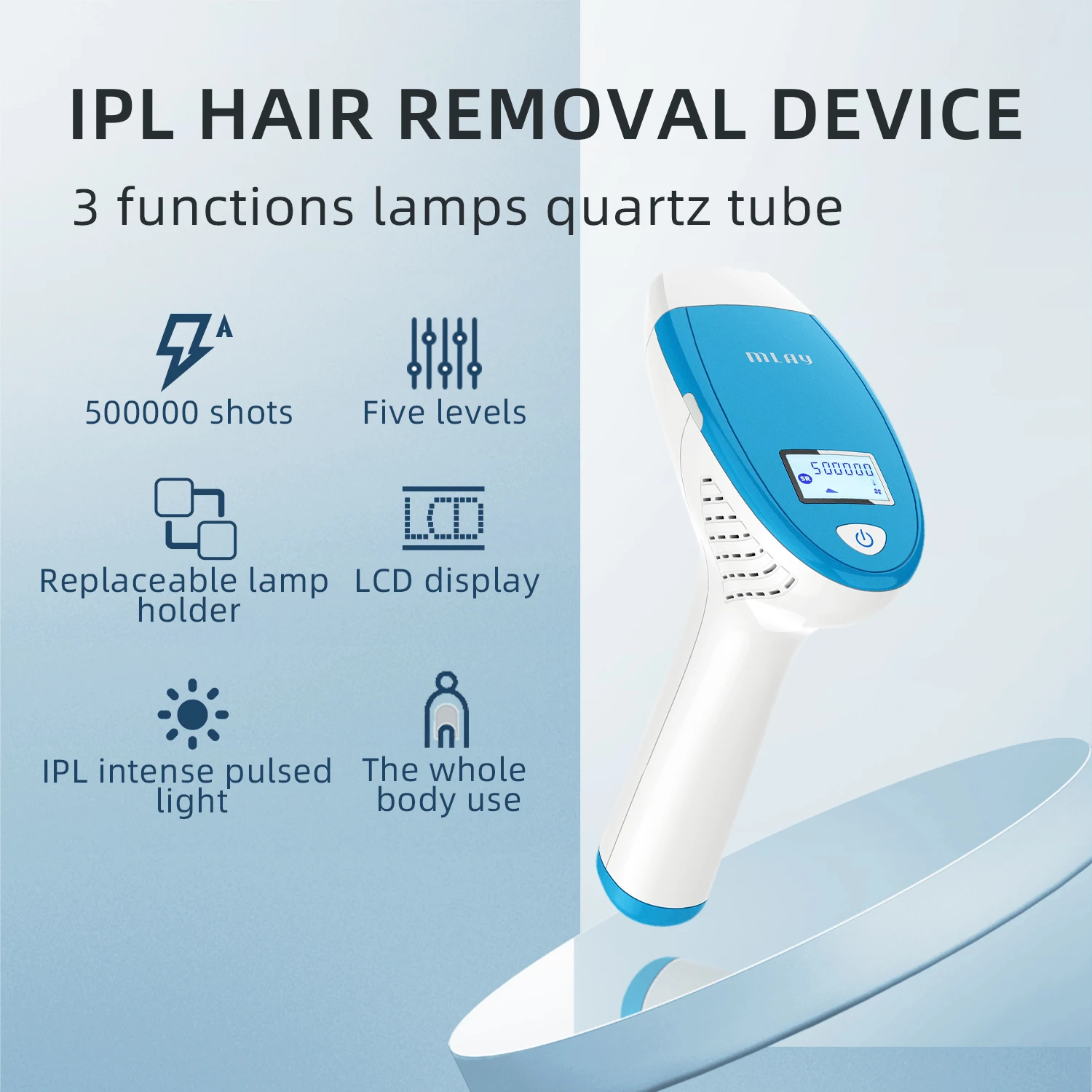 Mlay M3 mini uso domestico rimozione ipl domestico macchie di età macchina fotofacciale ipl per uso domestico