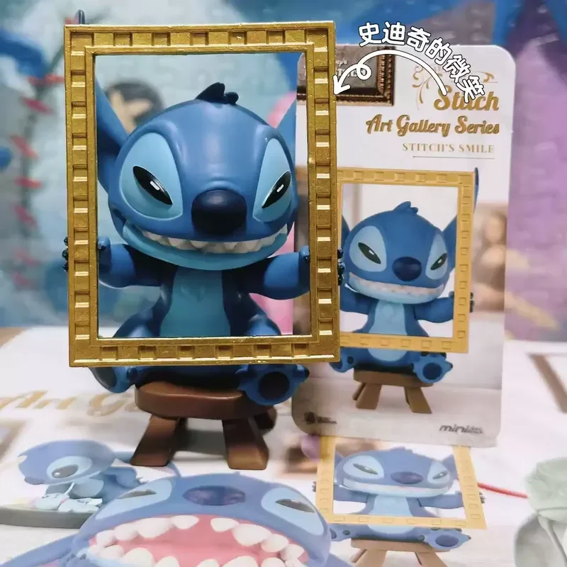 

Disney Cute Lilo & Stitch Art Museum Series Stitch Blind Box PVC Model - Exquisite Desktop Decoration Handmade Toy Gift for Girl
