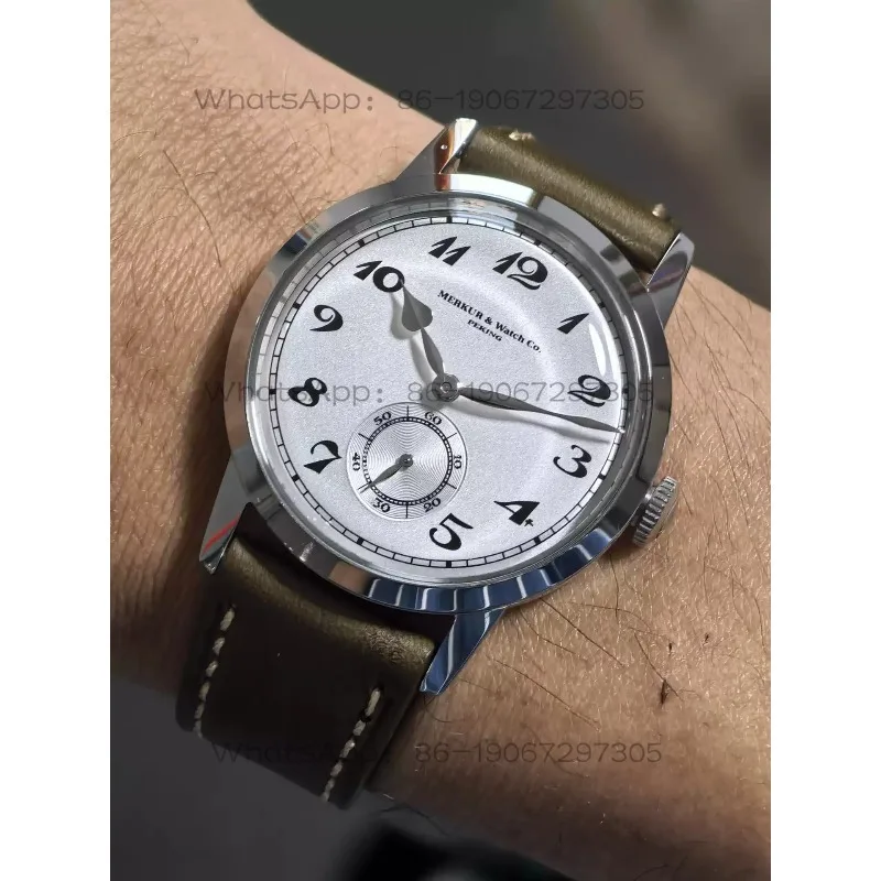 38Mm selection double reverse R-pin manual mechanical watch male