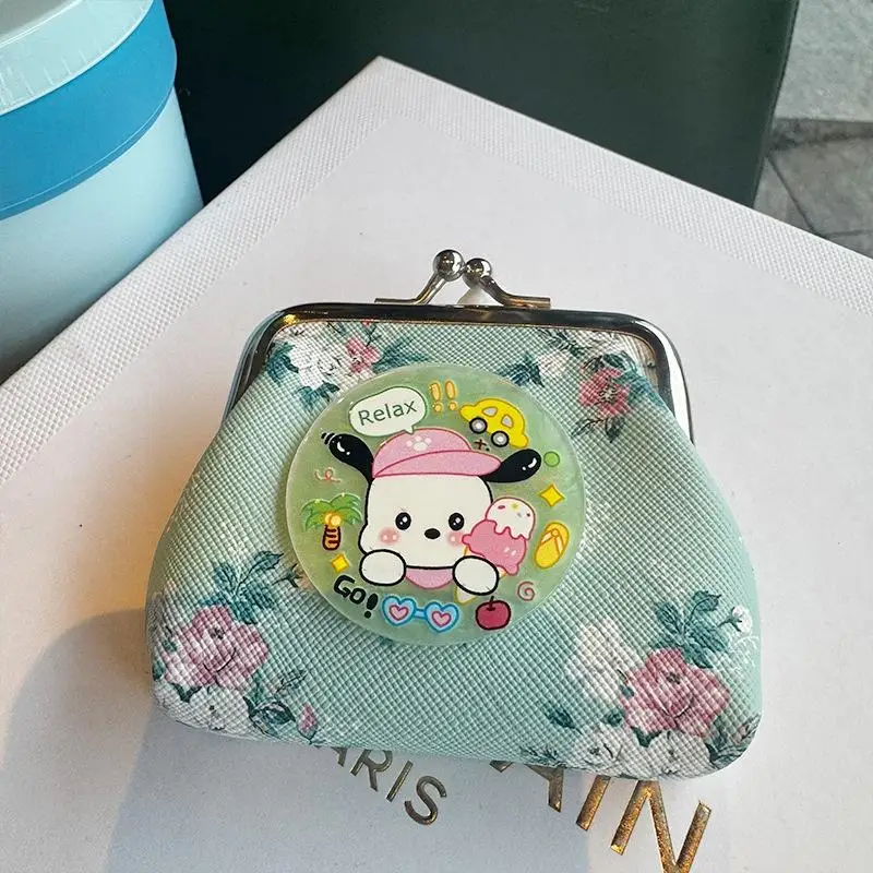 แฟชั่นเฮลโลคิตตี้กระเป๋าเหรียญกระเป๋าสตางค์การ์ตูนกระเป๋าเหรียญสายหูฟังกระเป๋าเก็บกุญแจสาวผู้หญิงกระเป๋าแบบพกพา