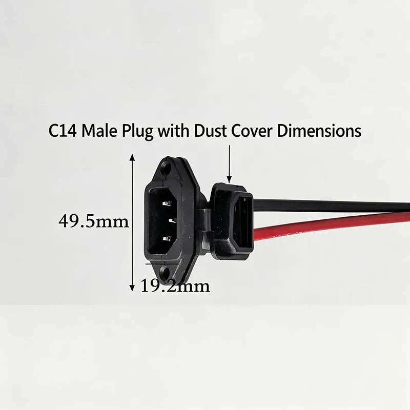 High-Current 40A Anderson to 50A Lithium-Ion Battery Plug to Pin-Type Male Socket Electric Vehicle Battery Charging Cable