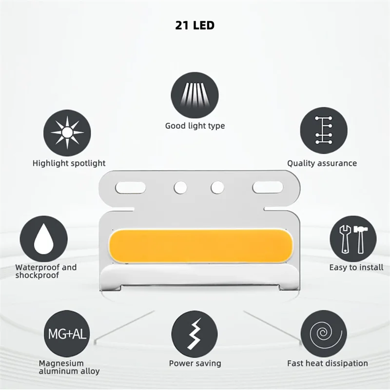 COB Luci di clearance del camion 12V LED Trailer Side Marker Lights Lights Turn Signal Lamp Red White Amber Lorry Tractor Tail Light