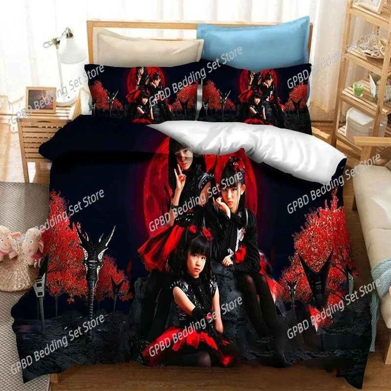 3d Printing BABYMETAL Rock Band Bedding Set Boys Girls Twin Queen Size Duvet Cover Pillowcase Bed Kids Adult Home Textiles