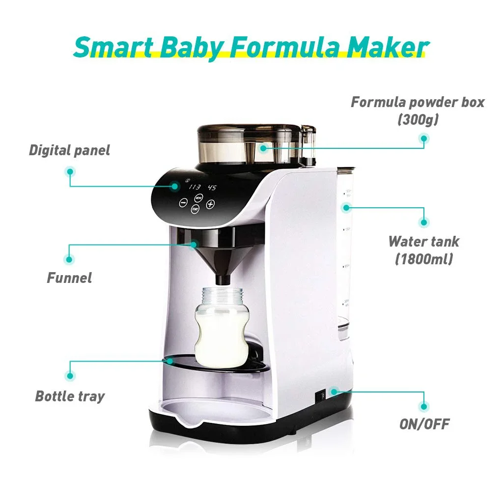 Milk powder mixing machine feeding bottle warmer one step food prepare machine with App WiFi control milk dispenser