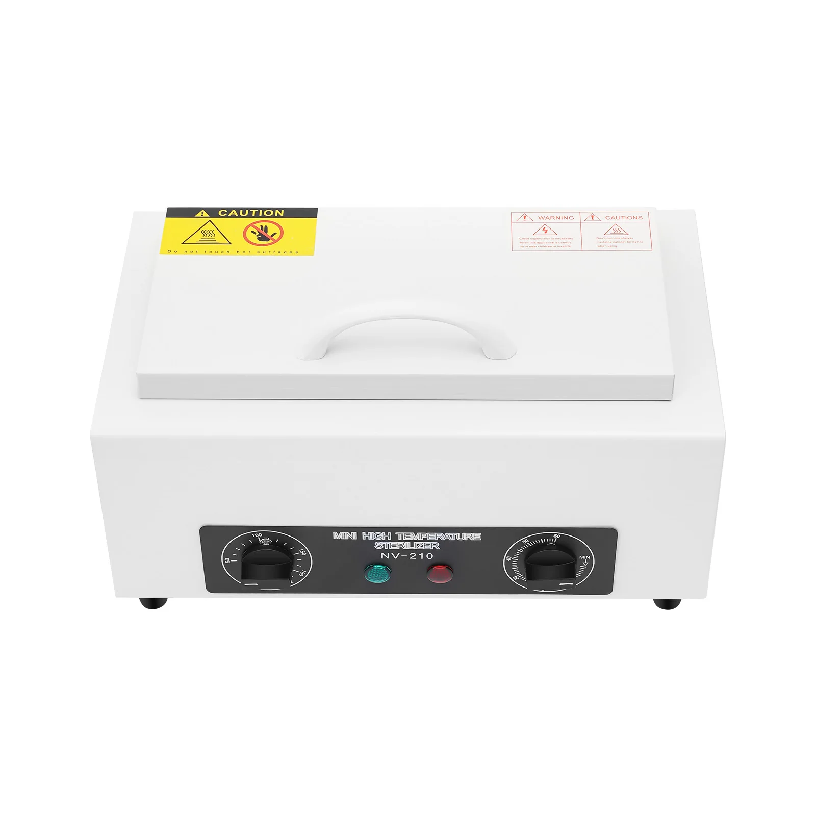 99% sterilisatiesnelheid Warmtesterilisator Desinfectie op hoge temperatuur met 1 lade en 2 D-ringen voor het desinfecteren van nagels, make-up