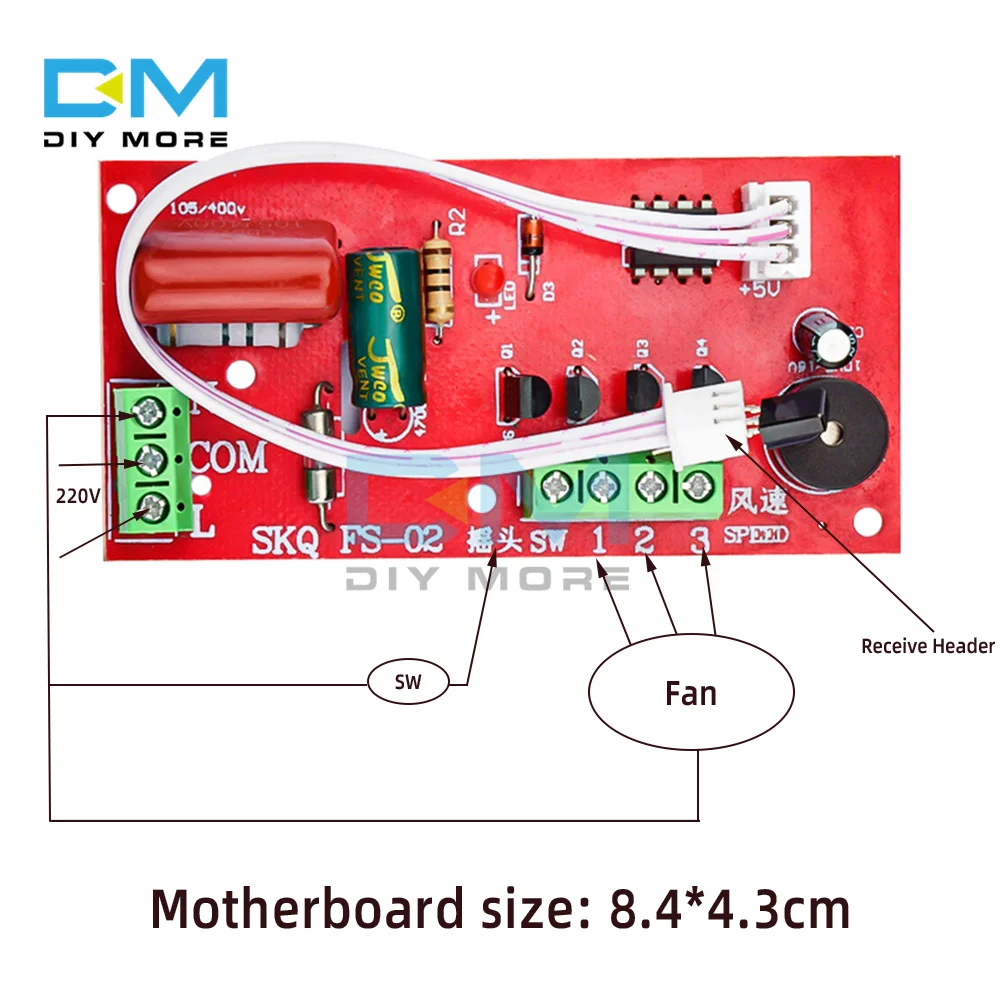 Ventilador de controle remoto modificado placa de circuito placa de controle placa-mãe piso-ao-teto ventilador elétrico placa de computador