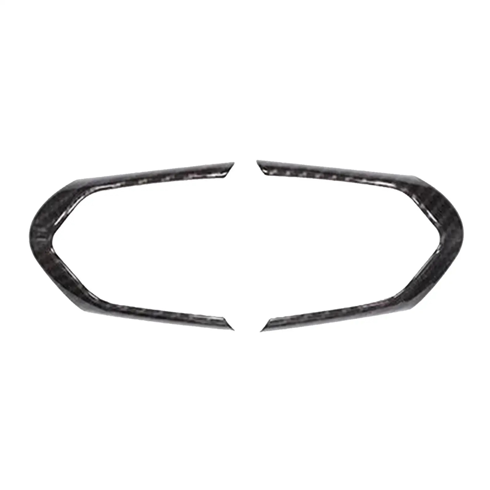 2 Pièces En Fiber de Carbone Rechercher Volant Bouton Autocollant