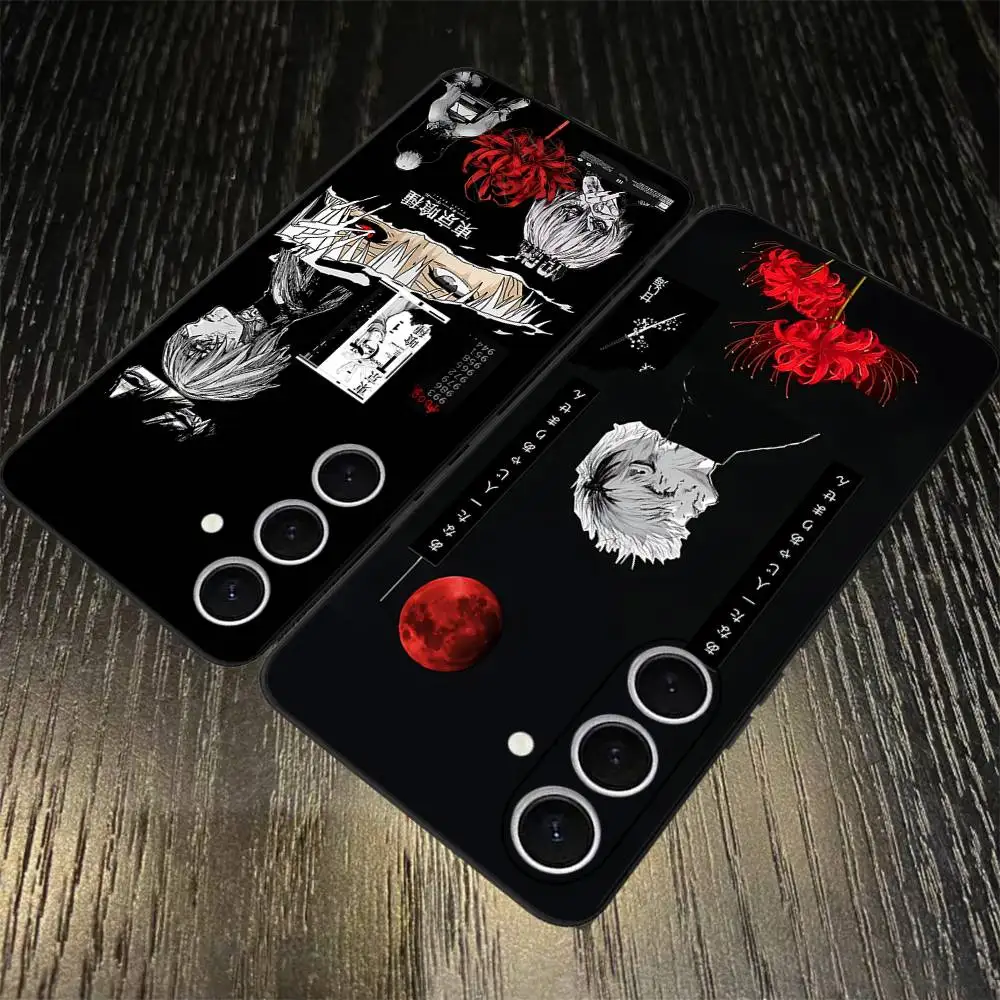 Anime Cool Tokyo Ghoul Phone Case For Samsung S 24 Fe 25 Ultra Plus 20 Lite 21 30 22 23 24 22 Ultra 5G Fundas