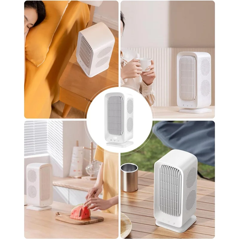 Kipas Meja 10000Mah Baterai Dioperasikan Kipas Menara Kipas Berosilasi Kipas Pendingin 5 Kecepatan