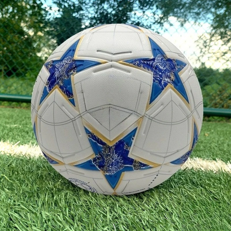 Professioneller Fußball der Größe 5, nahtloser PU-Fußball für Outdoor-Training und Wettkampf, Spiel, Futsal, Weihnachtssport, Geschenk