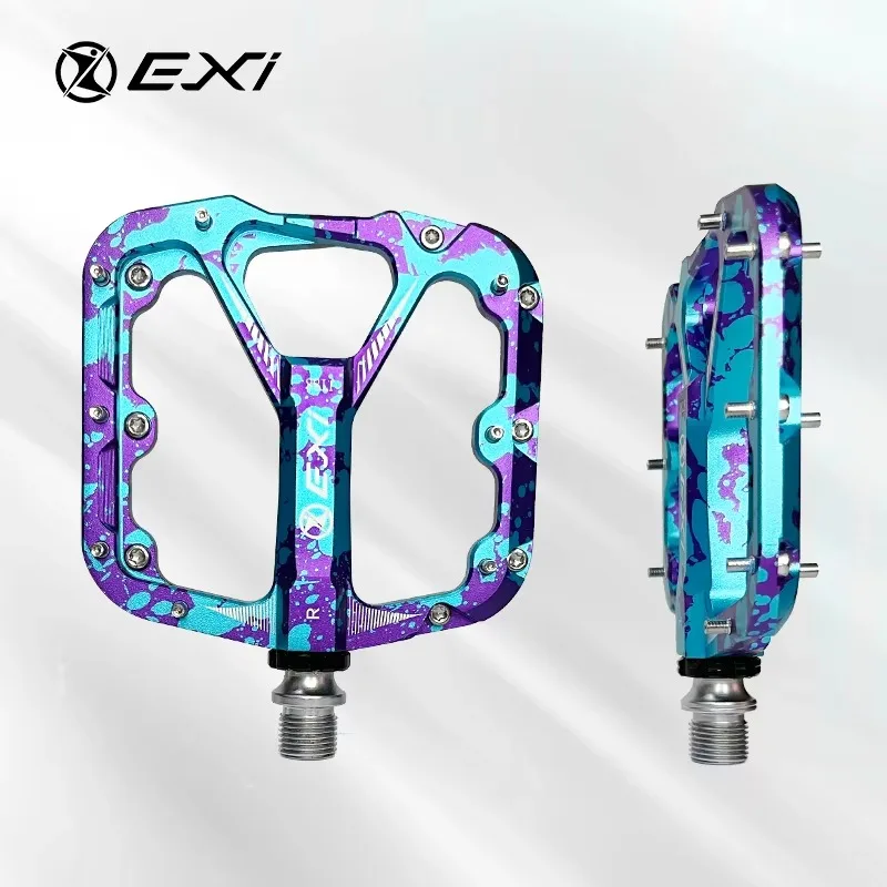 High Quality Blueberry Series Aluminum Alloy BMX Pedals 3 Bearings With Waterproof Sealed Design for Mountain Bike Cruiser Use