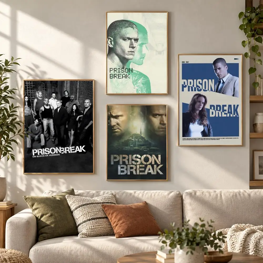 Prison Break TV Series Dramatic Escape Style Aesthetic Poster Aesthetic Art Print for Bedroom & Living Room Decor, Unframed